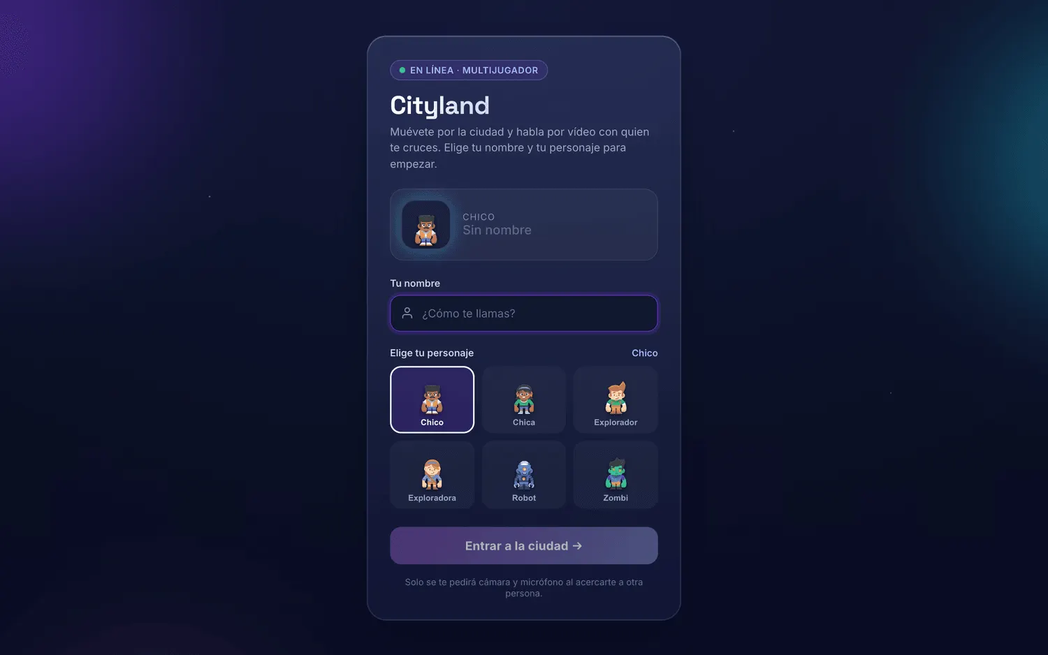 CityPlay en escritorio
