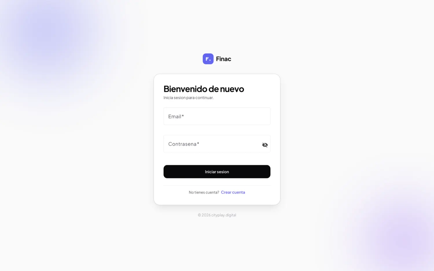 Finac en escritorio