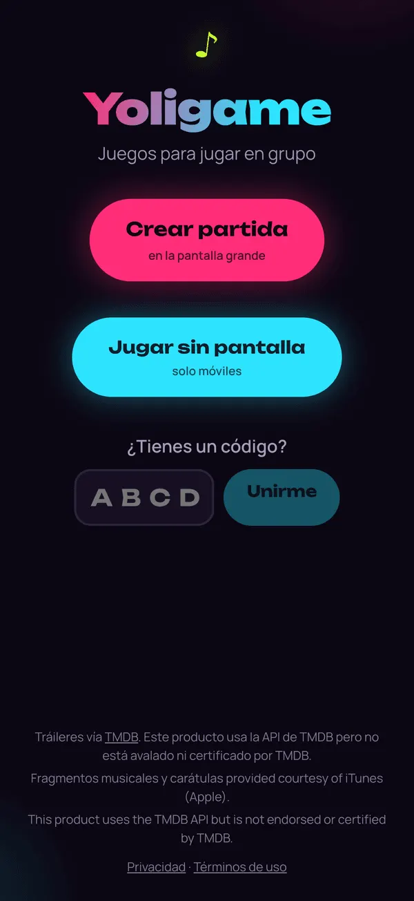 YoliGames en móvil